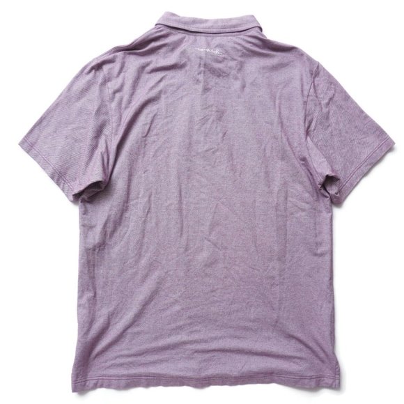 Travis Mathew Mens Polo Shirt Collared Short Sleeve Cotton Blend Purple Large - Picture 7 of 10